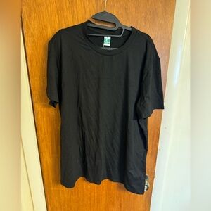 New w/tags, solid black, short sleeve athletic tee by UEU, size large